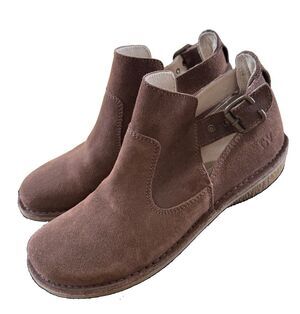 Weinbrenner Brown Suede Ankle Boots Women Sz 9.5 Casual Gorpcore Comfy EUC